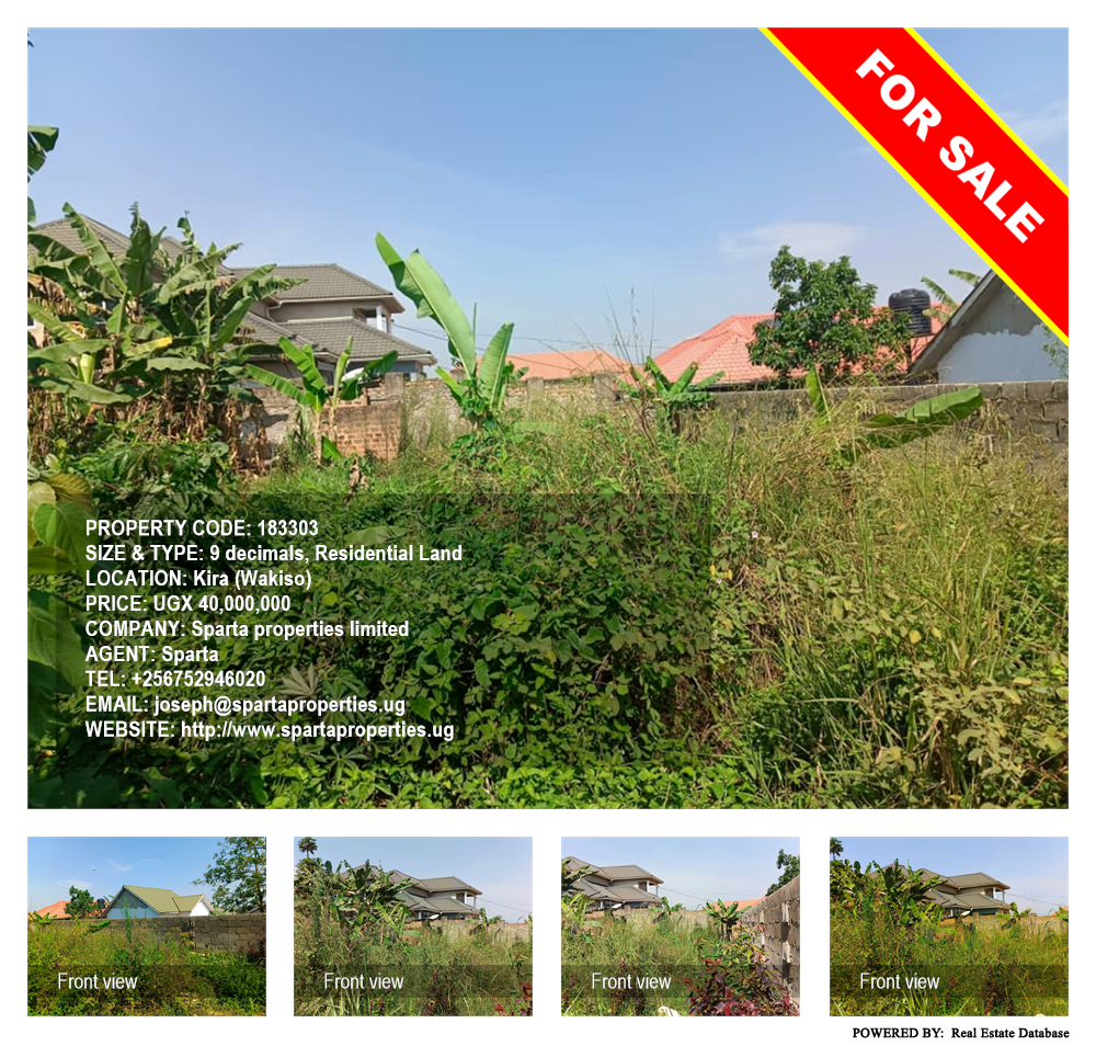 Residential Land  for sale in Kira Wakiso Uganda, code: 183303