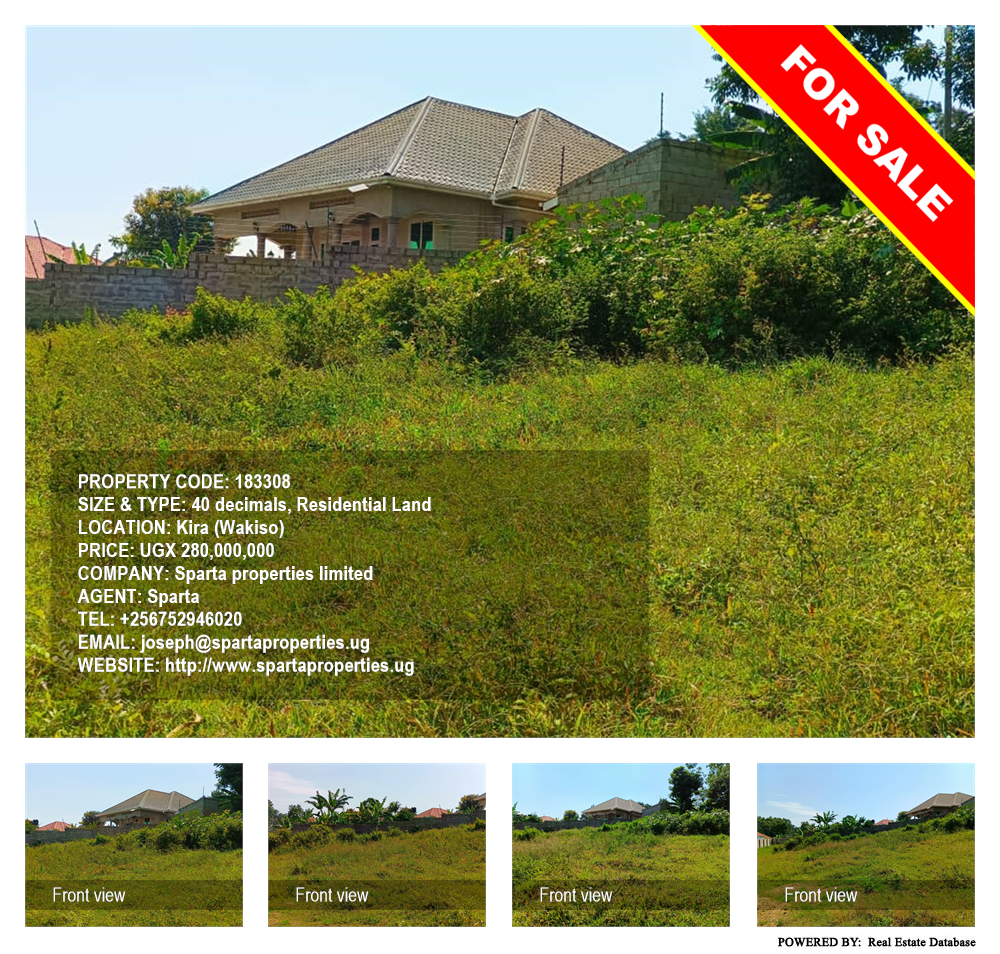 Residential Land  for sale in Kira Wakiso Uganda, code: 183308