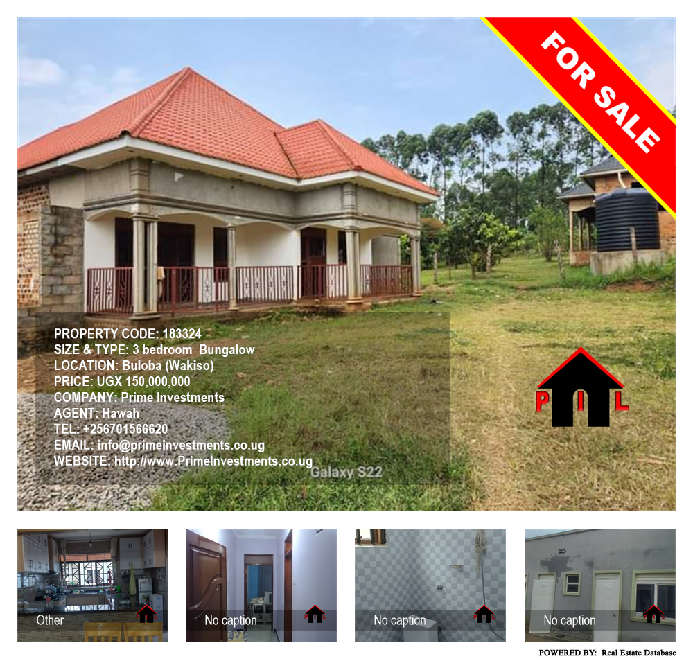 3 bedroom Bungalow  for sale in Buloba Wakiso Uganda, code: 183324