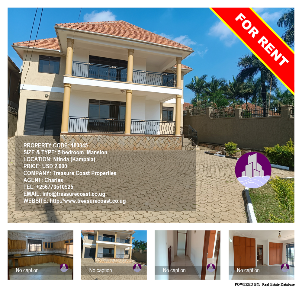 5 bedroom Mansion  for rent in Ntinda Kampala Uganda, code: 183345