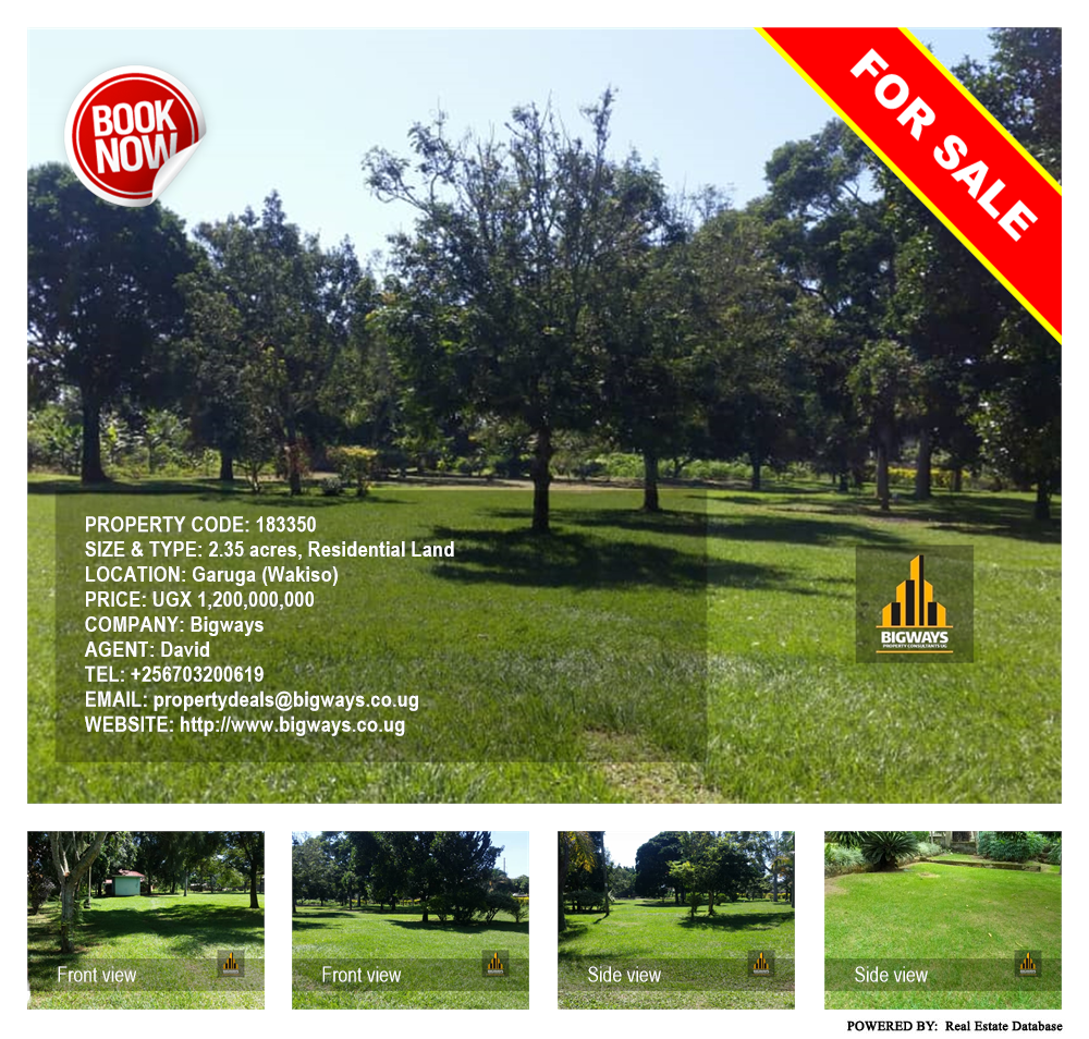 Residential Land  for sale in Garuga Wakiso Uganda, code: 183350