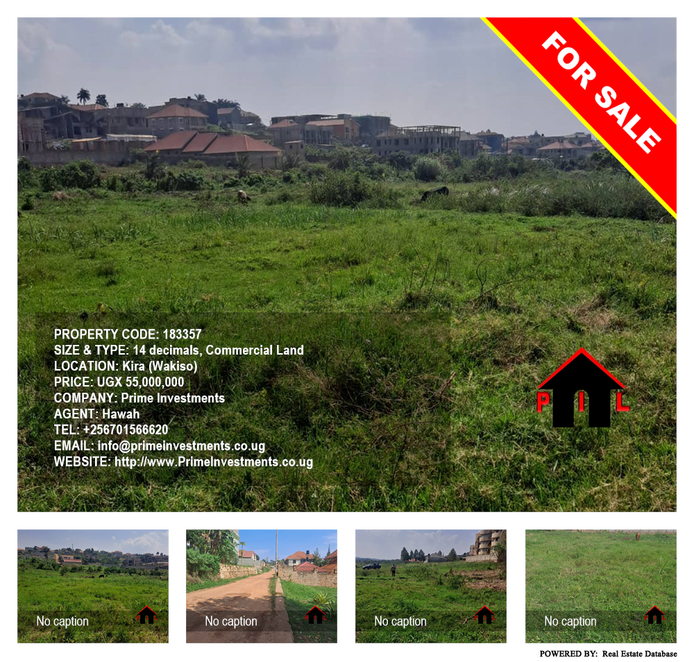 Commercial Land  for sale in Kira Wakiso Uganda, code: 183357