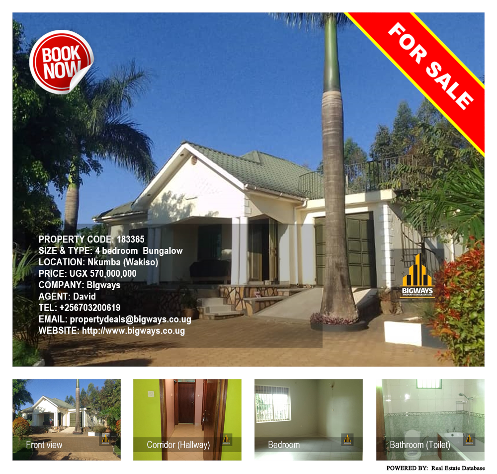 4 bedroom Bungalow  for sale in Nkumba Wakiso Uganda, code: 183365