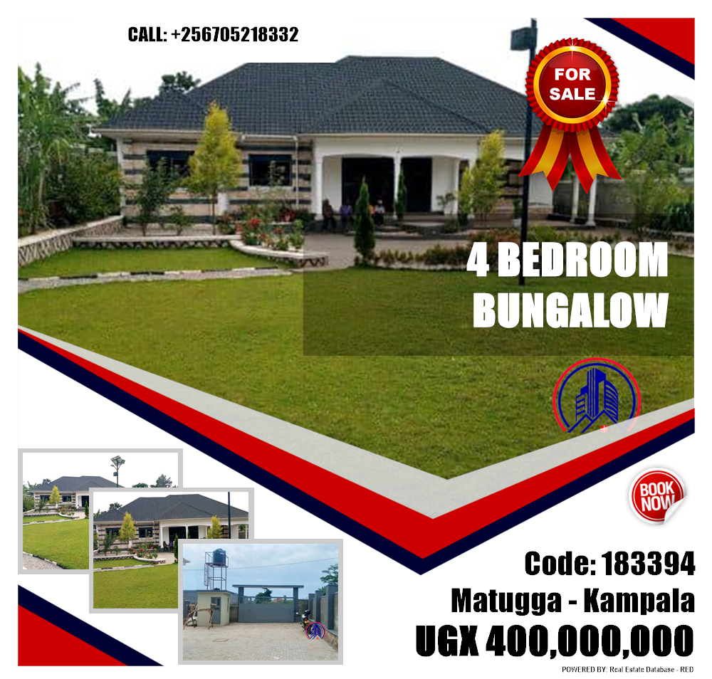 4 bedroom Bungalow  for sale in Matugga Kampala Uganda, code: 183394