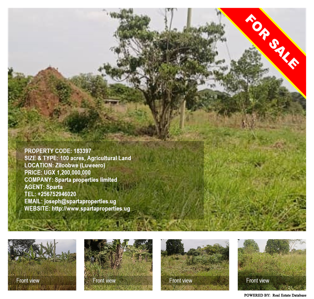 Agricultural Land  for sale in Ziloobwe Luweero Uganda, code: 183397