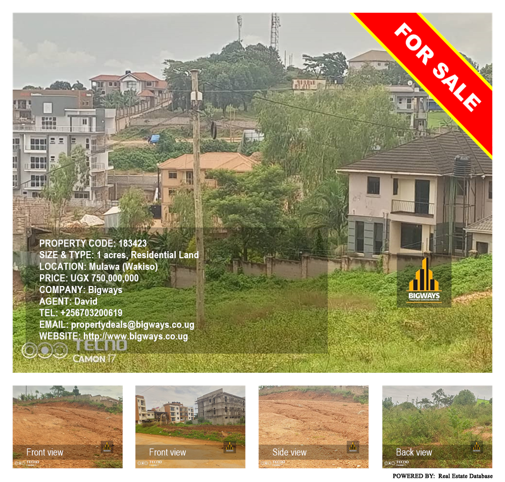 Residential Land  for sale in Mulawa Wakiso Uganda, code: 183423