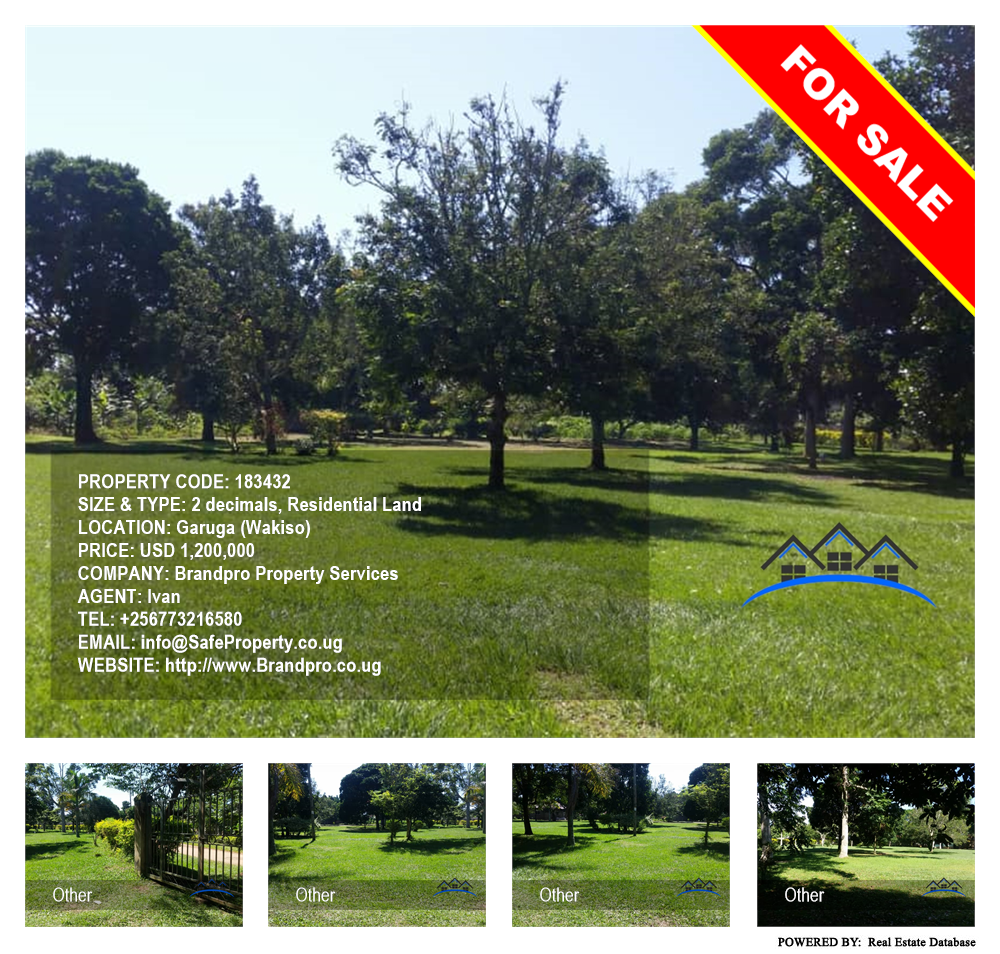 Residential Land  for sale in Garuga Wakiso Uganda, code: 183432