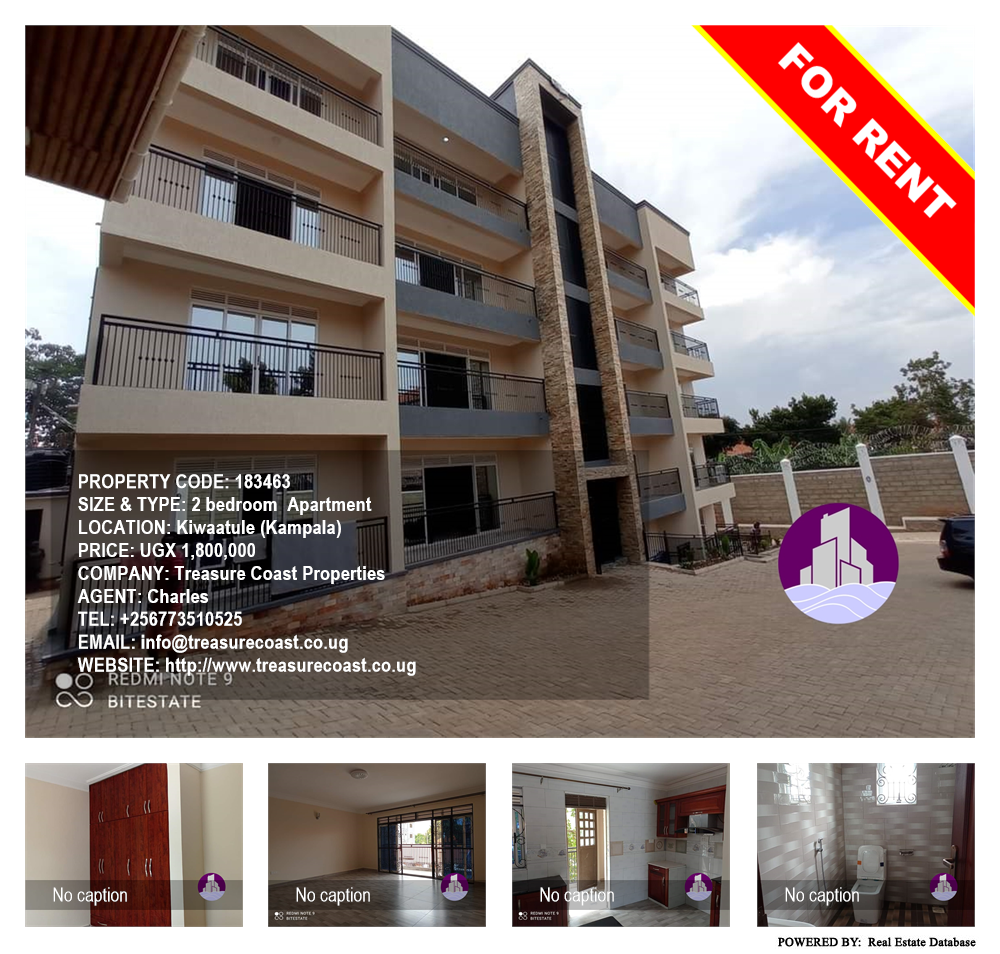 2 bedroom Apartment  for rent in Kiwaatule Kampala Uganda, code: 183463