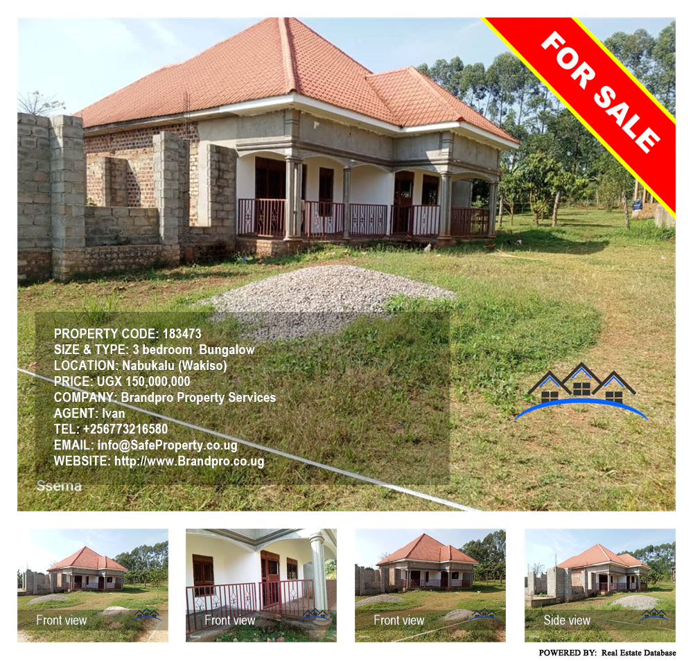 3 bedroom Bungalow  for sale in Nabukalu Wakiso Uganda, code: 183473