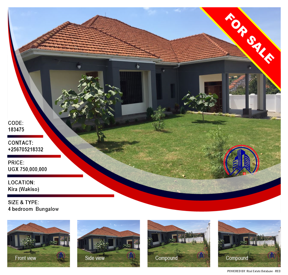 4 bedroom Bungalow  for sale in Kira Wakiso Uganda, code: 183475