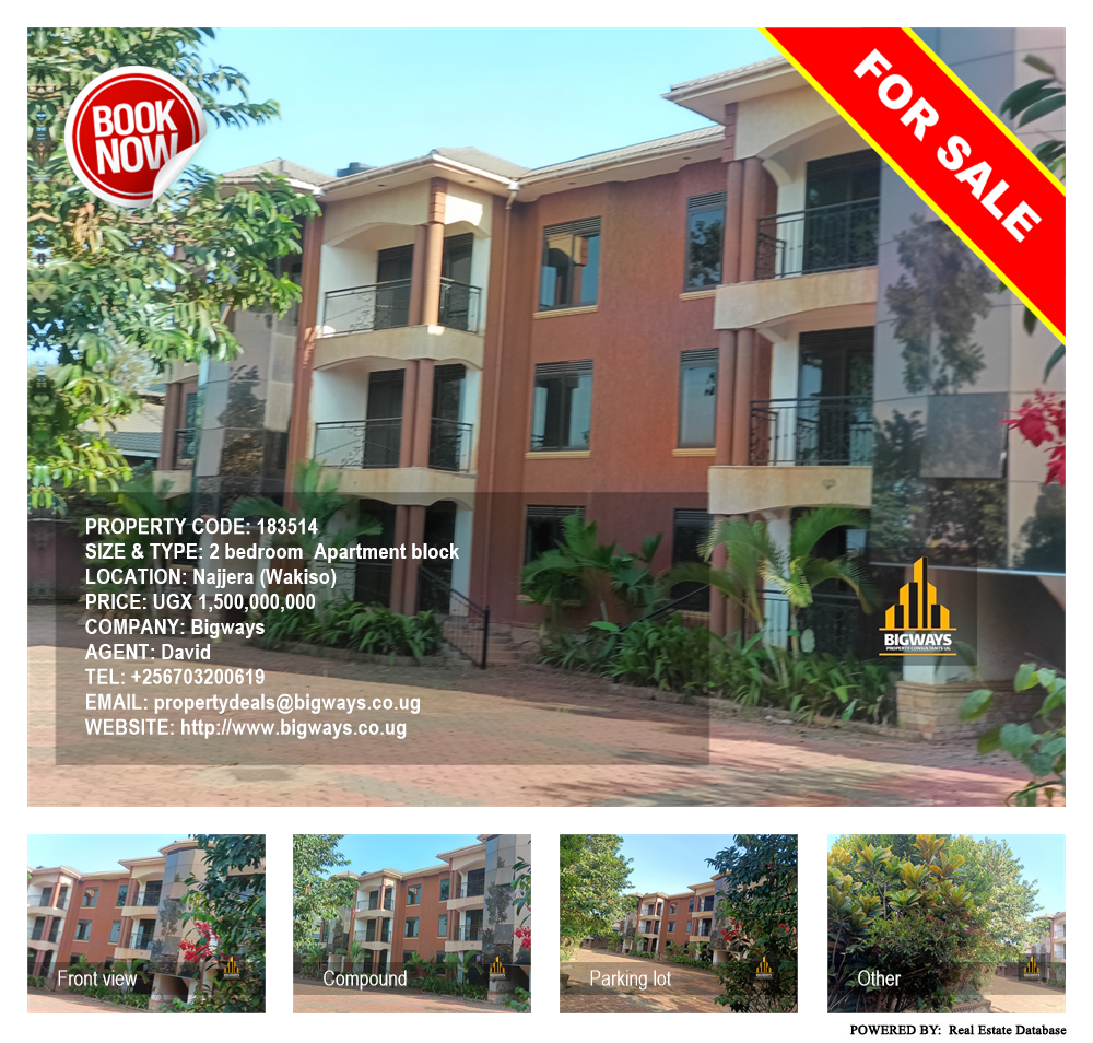 2 bedroom Apartment block  for sale in Najjera Wakiso Uganda, code: 183514