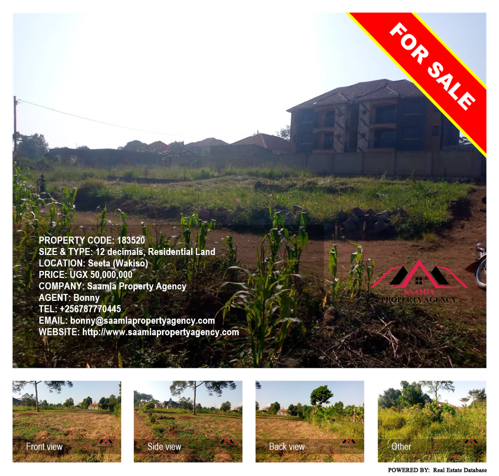 Residential Land  for sale in Seeta Wakiso Uganda, code: 183520
