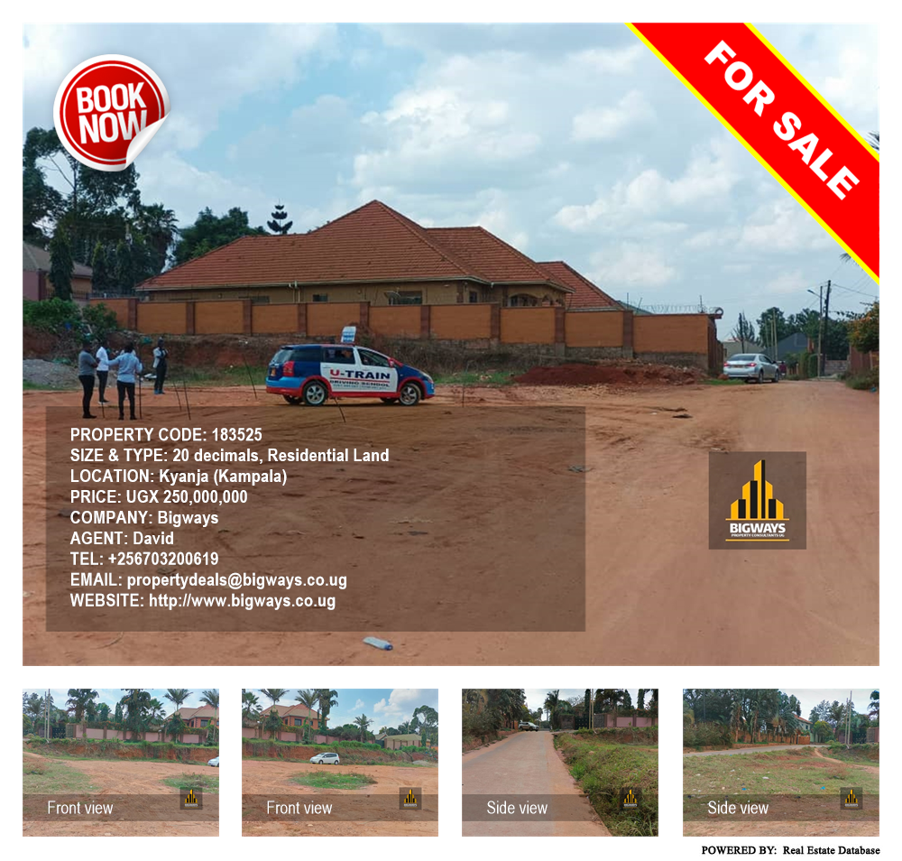 Residential Land  for sale in Kyanja Kampala Uganda, code: 183525
