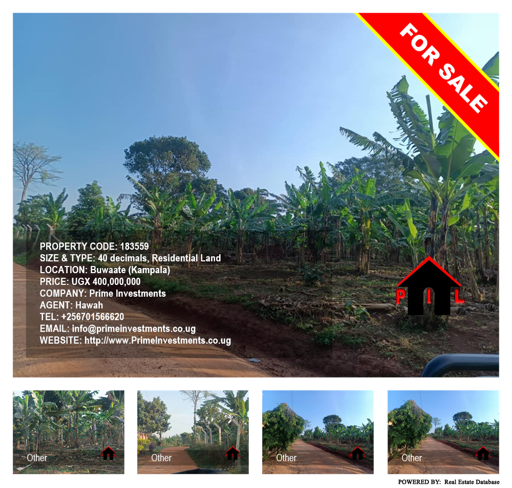 Residential Land  for sale in Buwaate Kampala Uganda, code: 183559