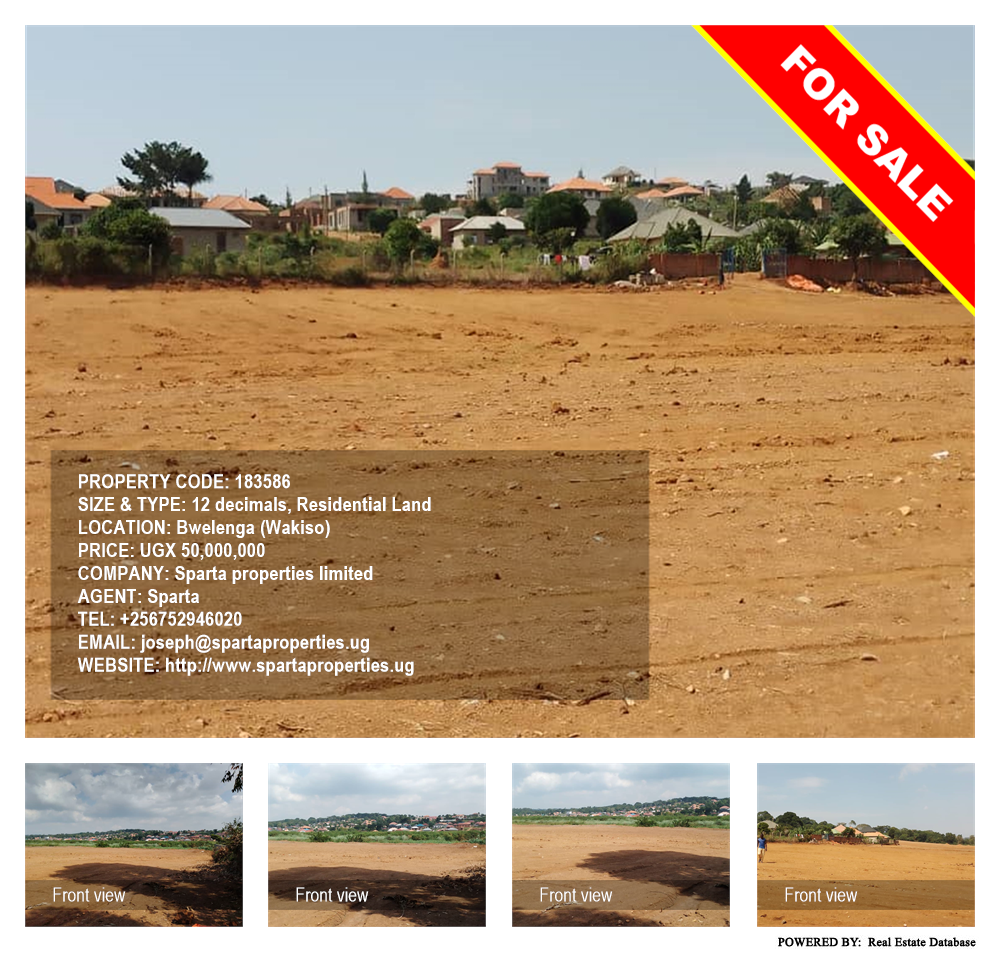 Residential Land  for sale in Bwelenga Wakiso Uganda, code: 183586