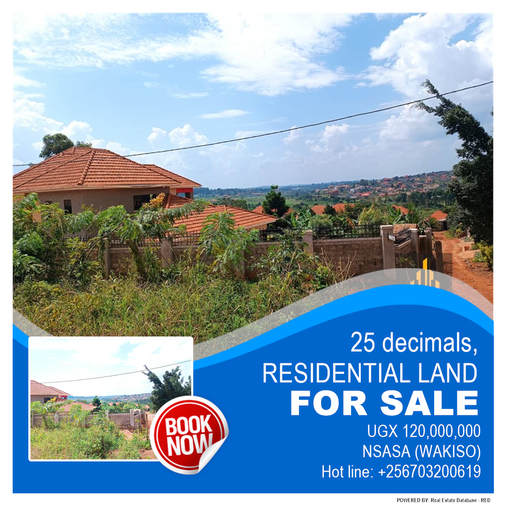 Residential Land  for sale in Nsasa Wakiso Uganda, code: 183645