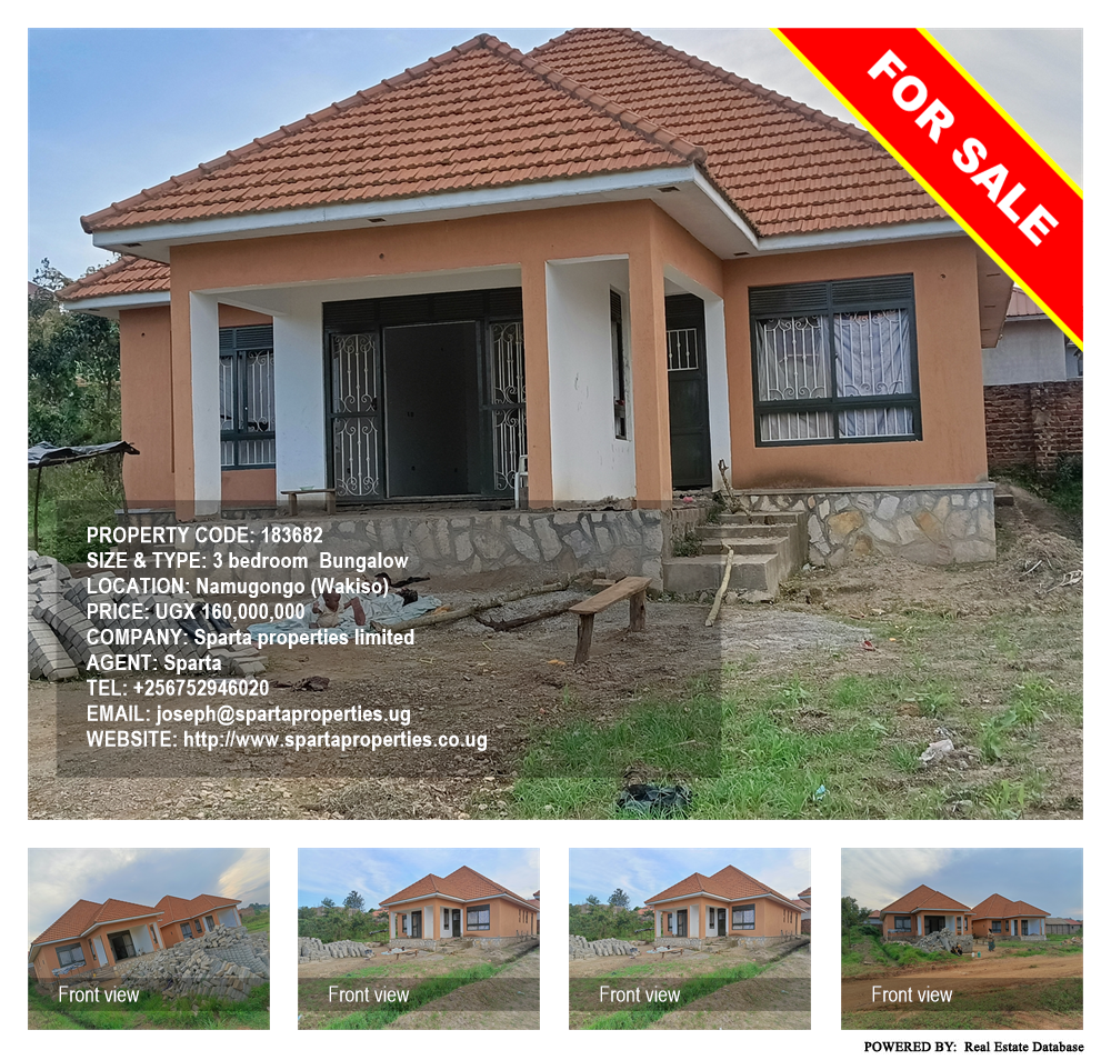 3 bedroom Bungalow  for sale in Namugongo Wakiso Uganda, code: 183682