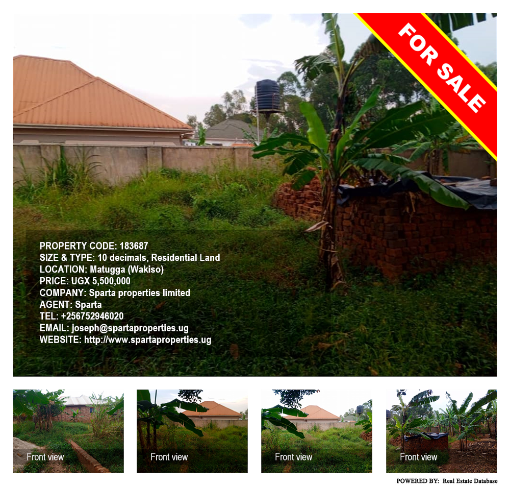 Residential Land  for sale in Matugga Wakiso Uganda, code: 183687