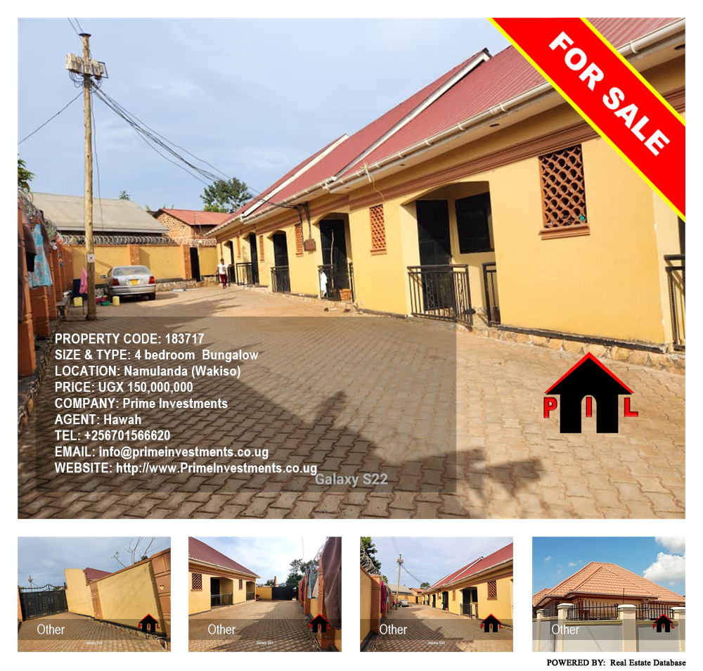 4 bedroom Bungalow  for sale in Namulanda Wakiso Uganda, code: 183717