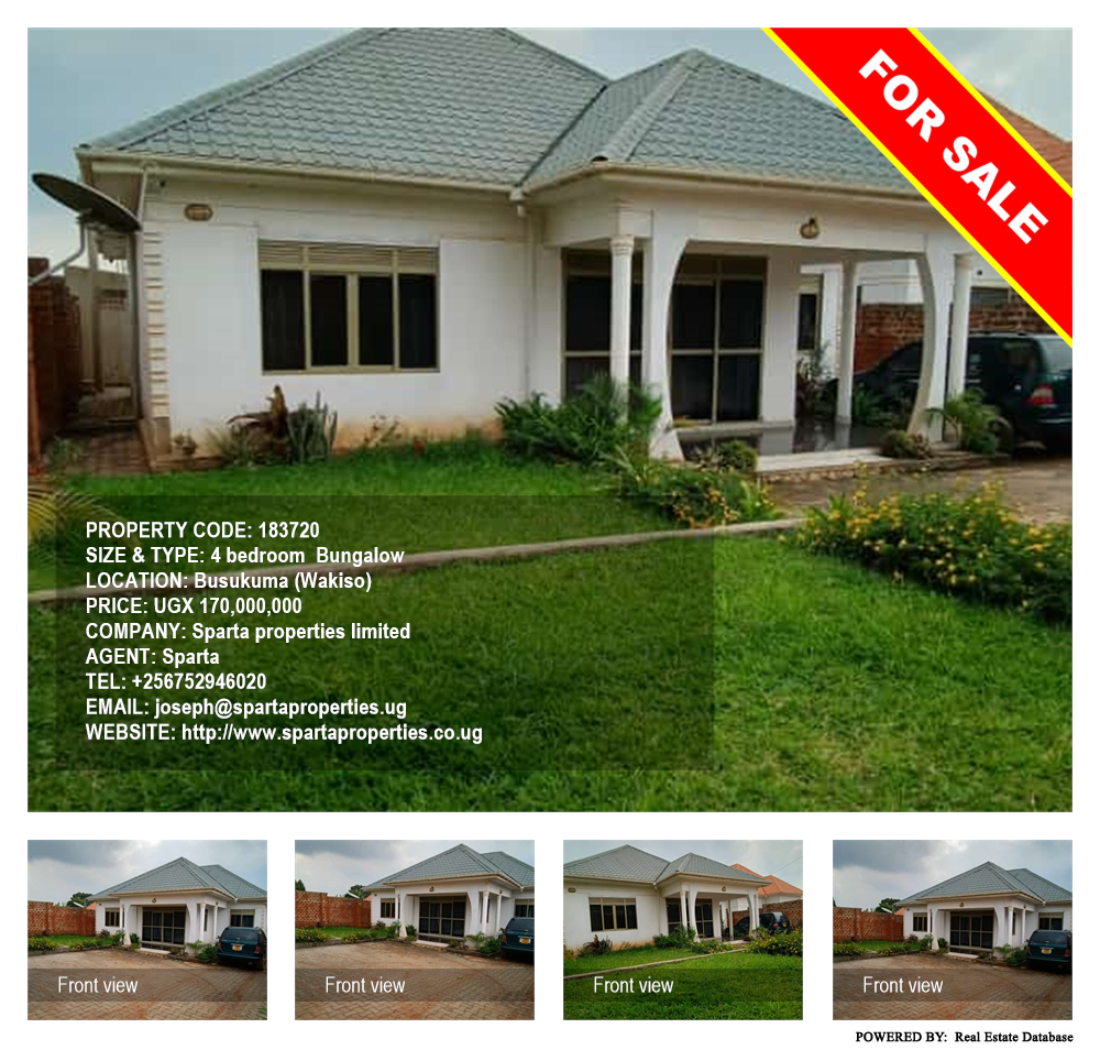 4 bedroom Bungalow  for sale in Busukuma Wakiso Uganda, code: 183720