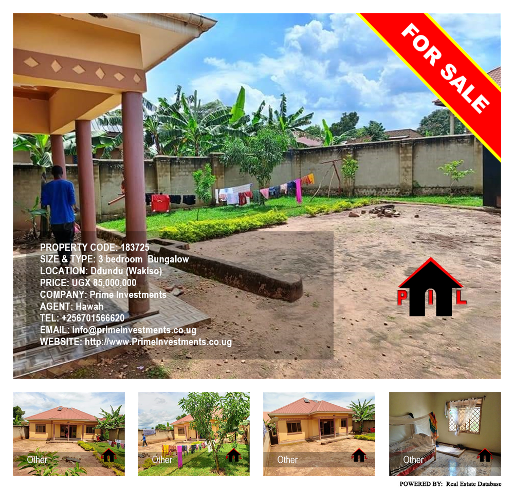 3 bedroom Bungalow  for sale in Ddundu Wakiso Uganda, code: 183725