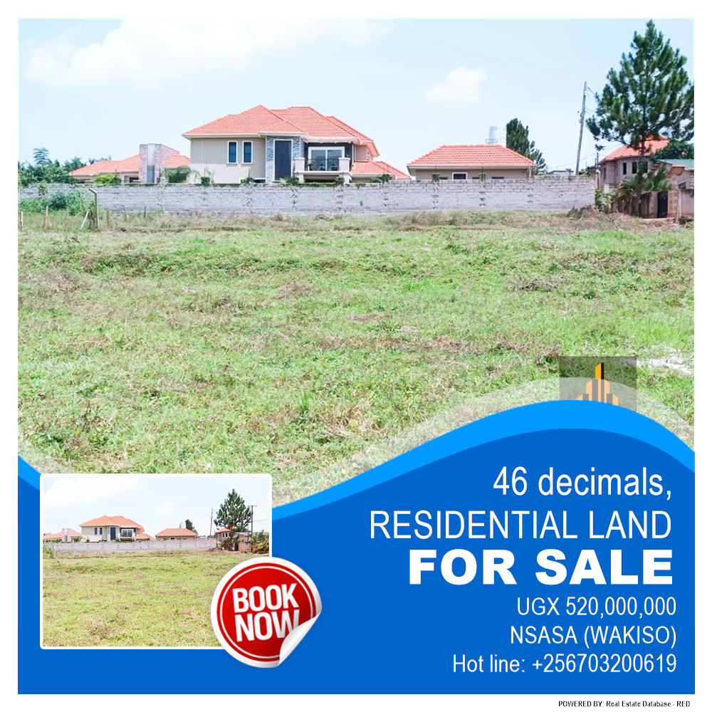 Residential Land  for sale in Nsasa Wakiso Uganda, code: 183747