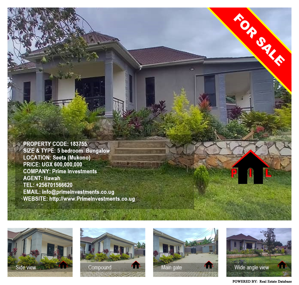 5 bedroom Bungalow  for sale in Seeta Mukono Uganda, code: 183755