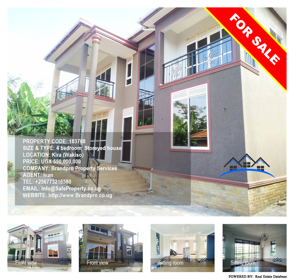 4 bedroom Storeyed house  for sale in Kira Wakiso Uganda, code: 183768