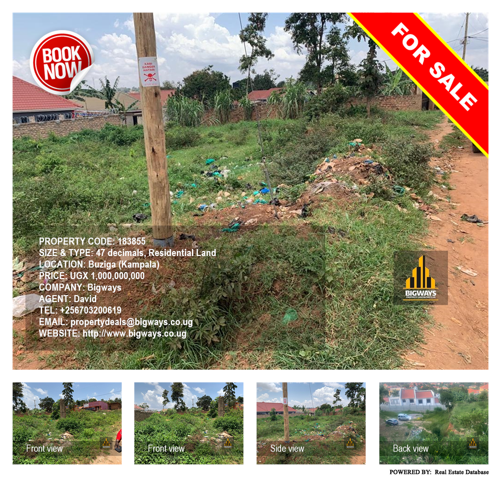 Residential Land  for sale in Buziga Kampala Uganda, code: 183855