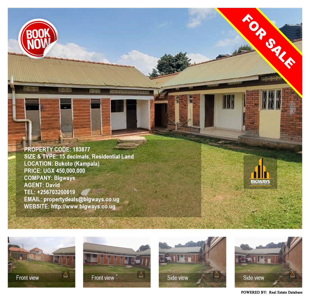 Residential Land  for sale in Bukoto Kampala Uganda, code: 183877
