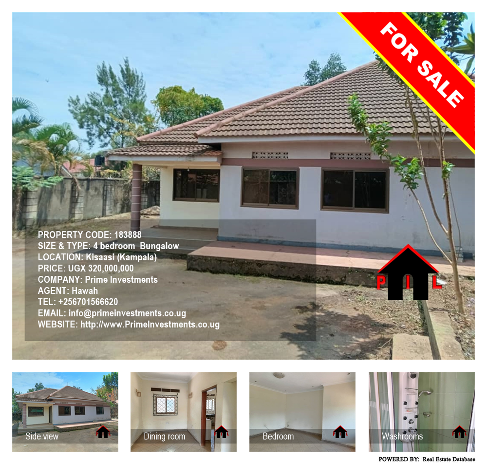 4 bedroom Bungalow  for sale in Kisaasi Kampala Uganda, code: 183888