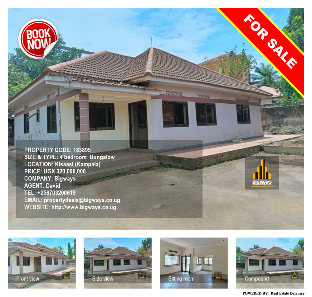 4 bedroom Bungalow  for sale in Kisaasi Kampala Uganda, code: 183895