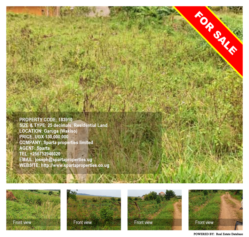 Residential Land  for sale in Garuga Wakiso Uganda, code: 183910