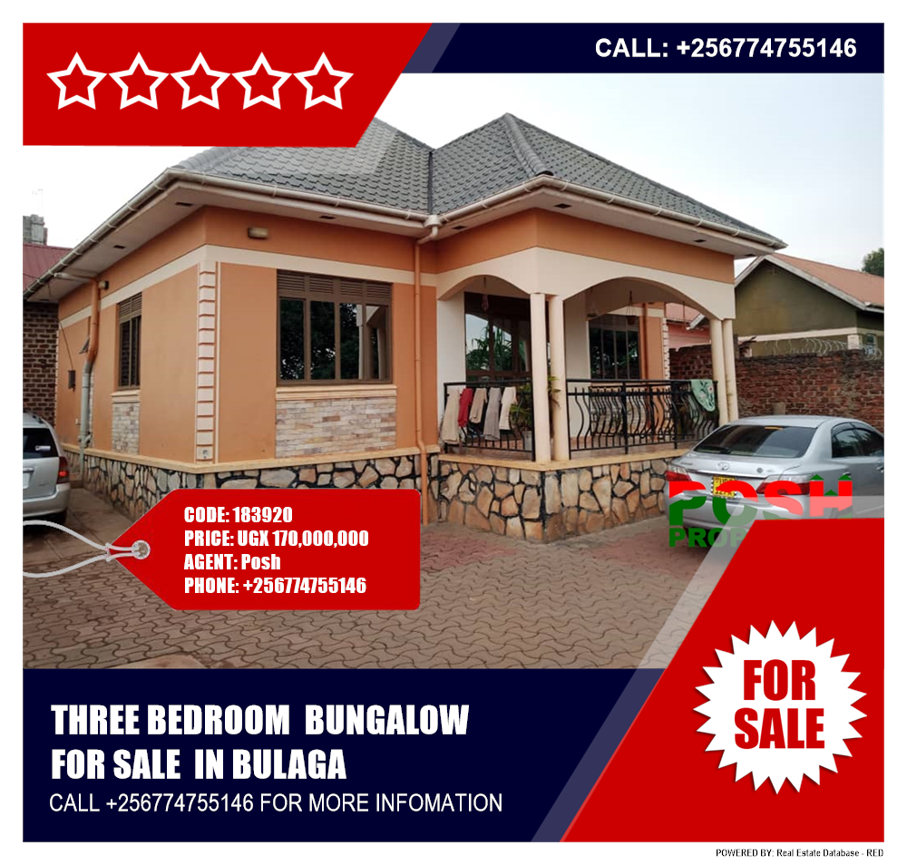 3 bedroom Bungalow  for sale in Bulaga Wakiso Uganda, code: 183920