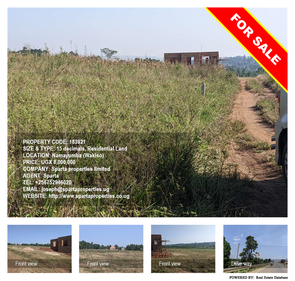 Residential Land  for sale in Namayumba Wakiso Uganda, code: 183921