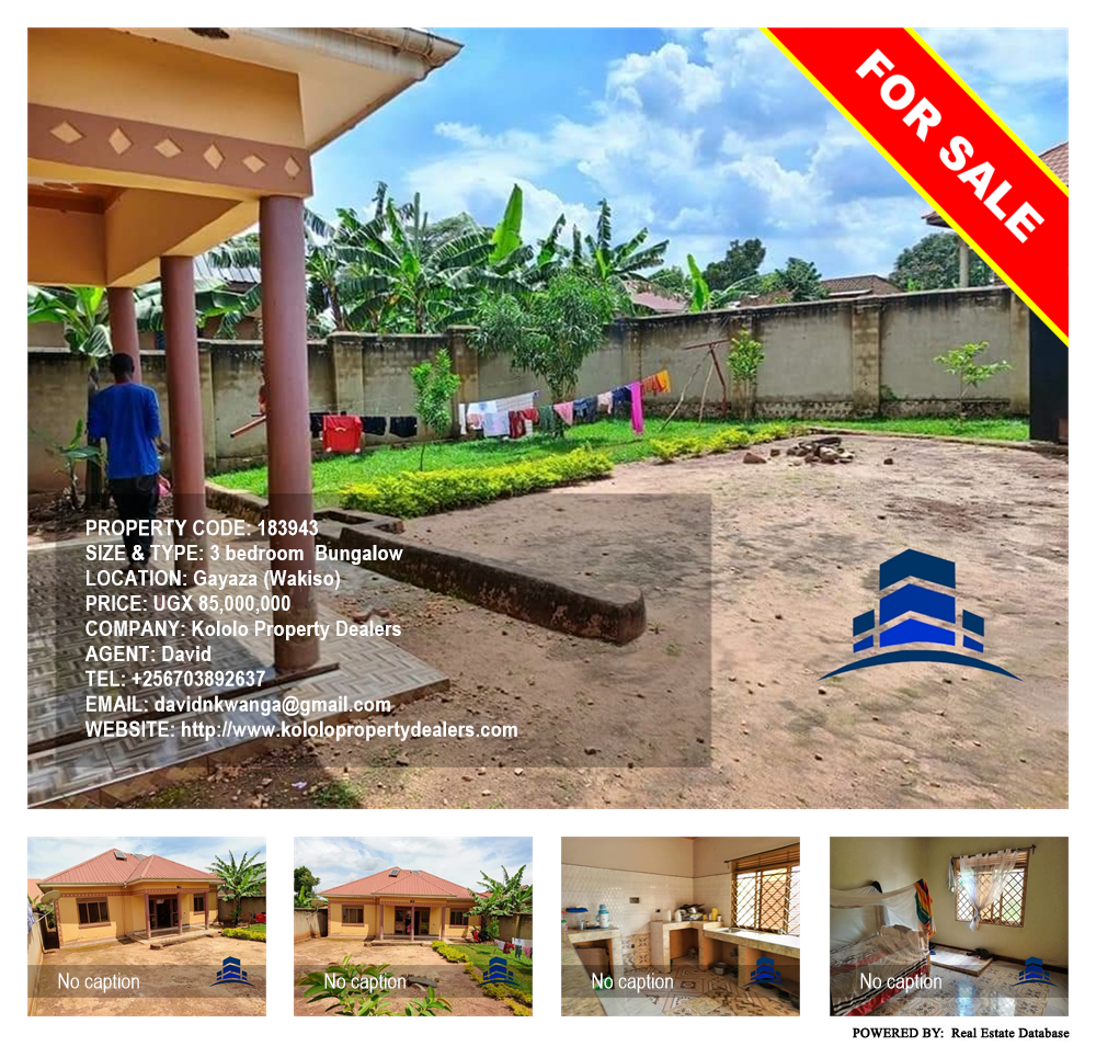 3 bedroom Bungalow  for sale in Gayaza Wakiso Uganda, code: 183943