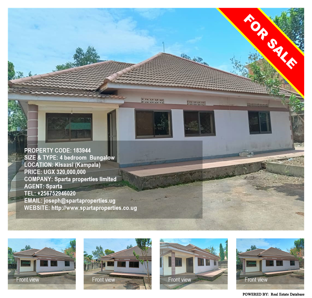 4 bedroom Bungalow  for sale in Kisaasi Kampala Uganda, code: 183944