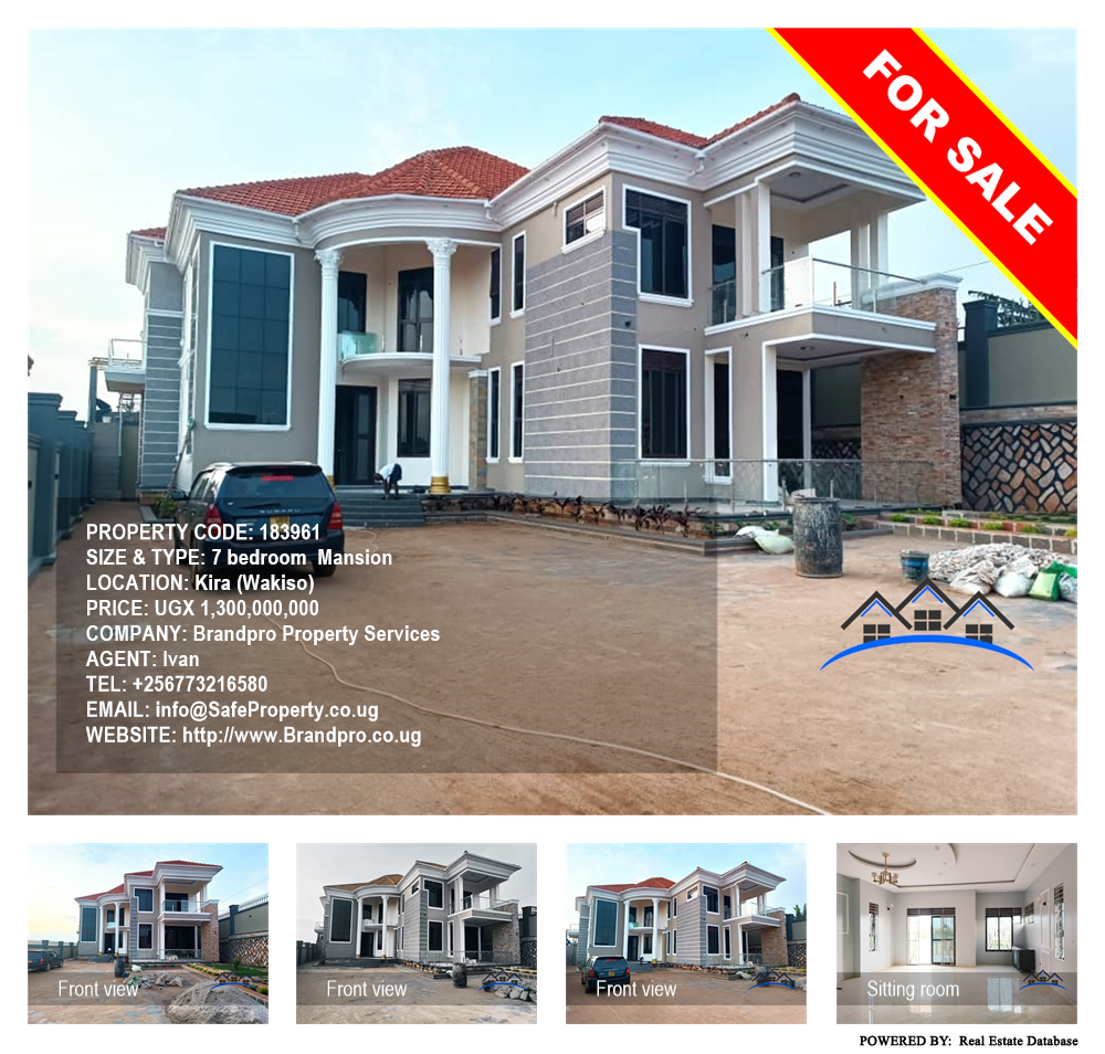 7 bedroom Mansion  for sale in Kira Wakiso Uganda, code: 183961