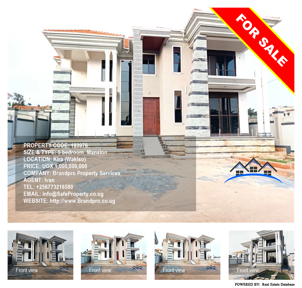 5 bedroom Mansion  for sale in Kira Wakiso Uganda, code: 183976