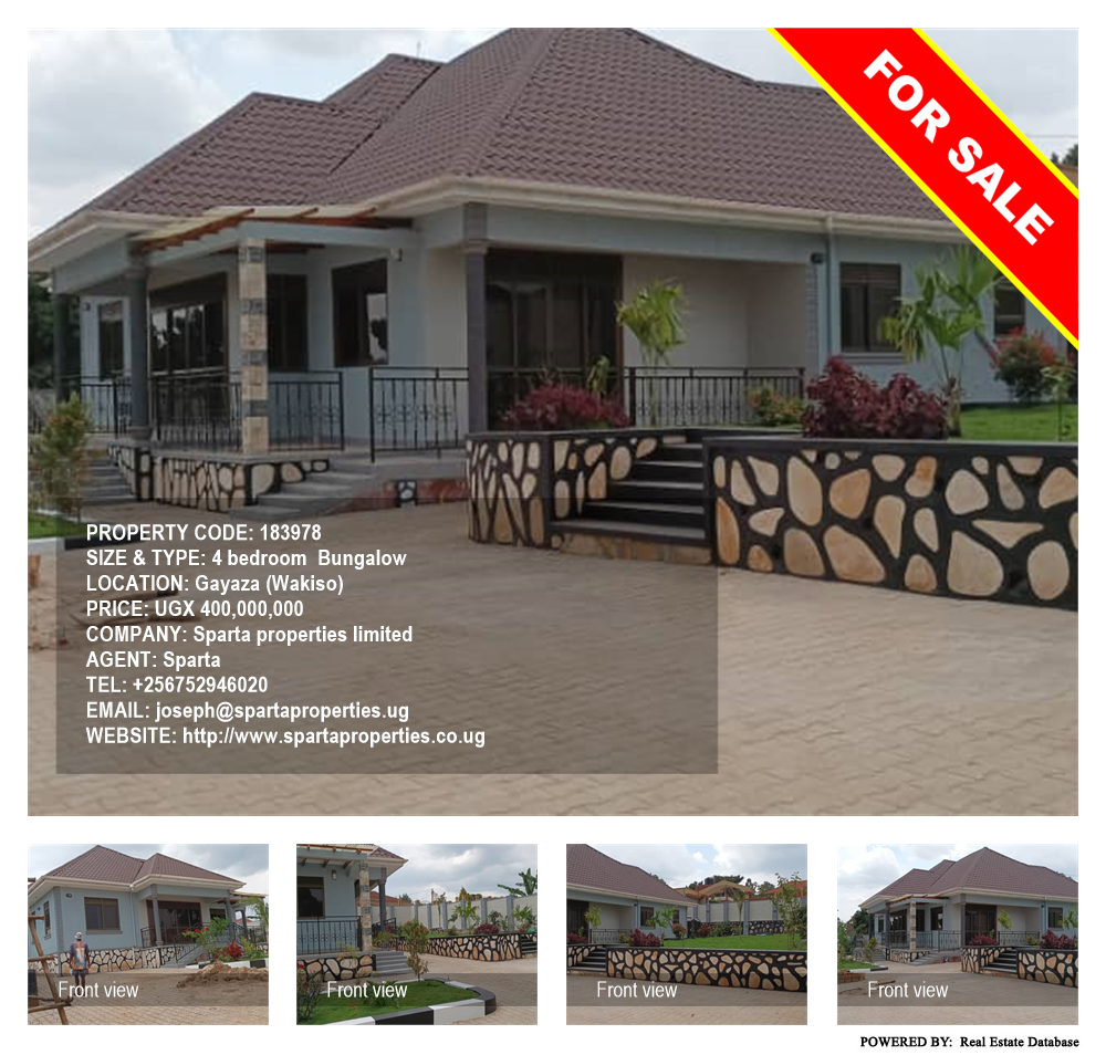 4 bedroom Bungalow  for sale in Gayaza Wakiso Uganda, code: 183978