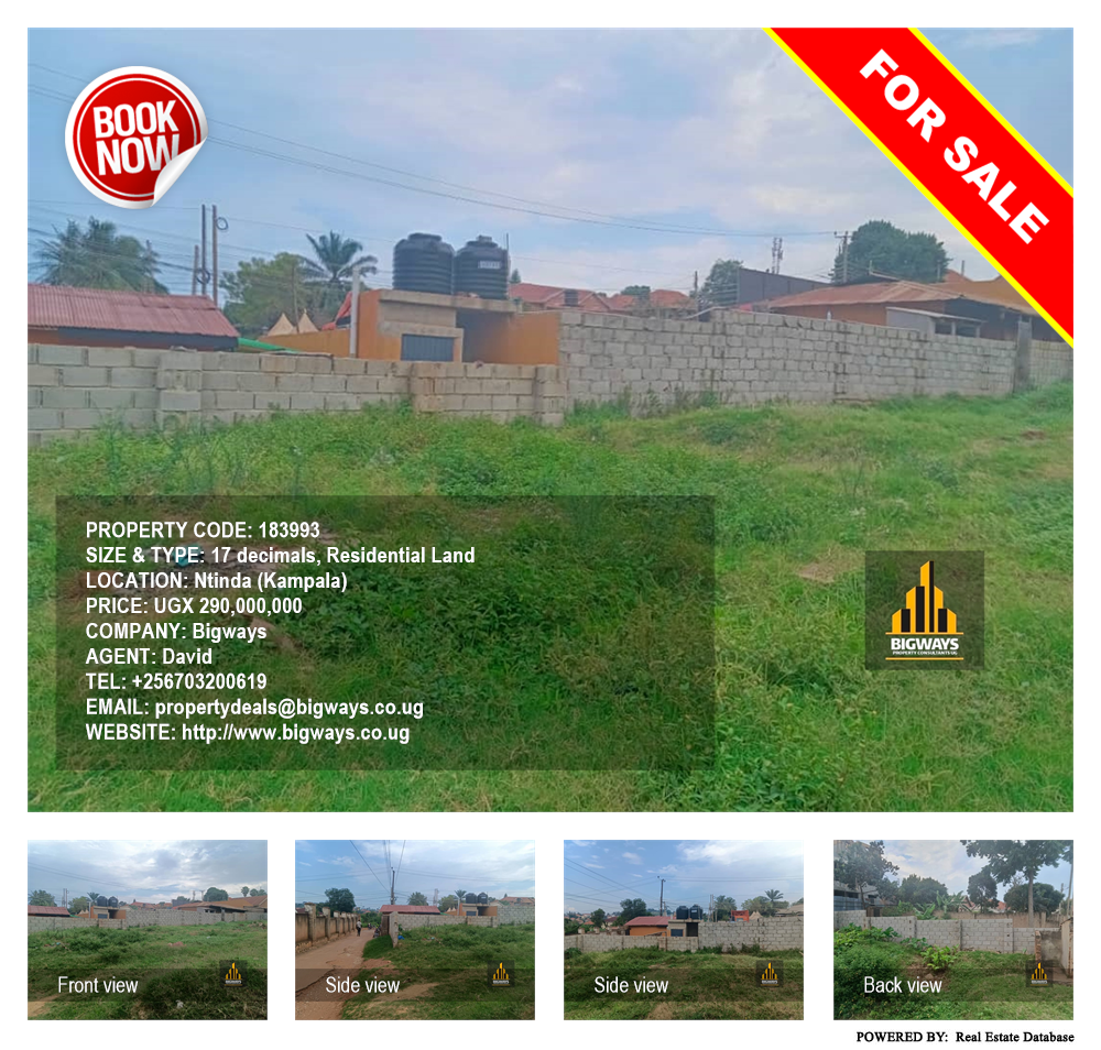 Residential Land  for sale in Ntinda Kampala Uganda, code: 183993