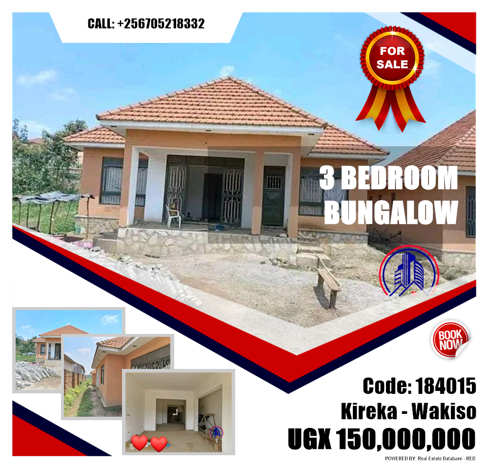 3 bedroom Bungalow  for sale in Kireka Wakiso Uganda, code: 184015