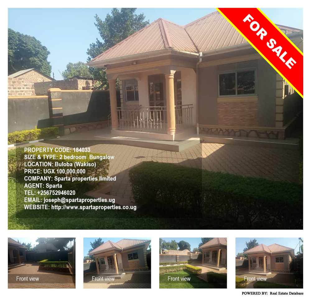 2 bedroom Bungalow  for sale in Buloba Wakiso Uganda, code: 184033