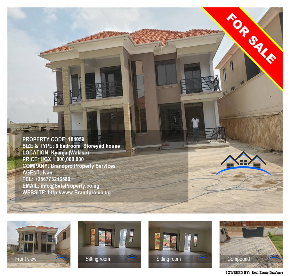 6 bedroom Storeyed house  for sale in Kyanja Wakiso Uganda, code: 184059