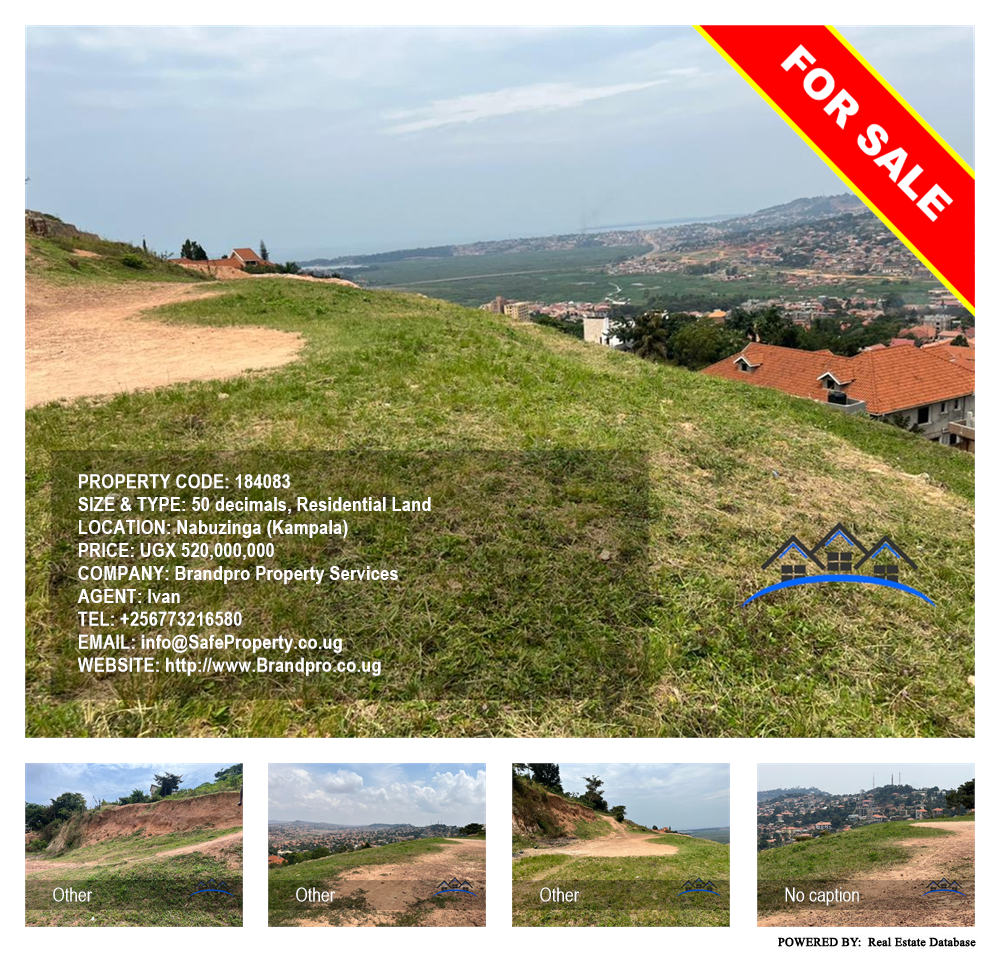 Residential Land  for sale in Nabuzinga Kampala Uganda, code: 184083