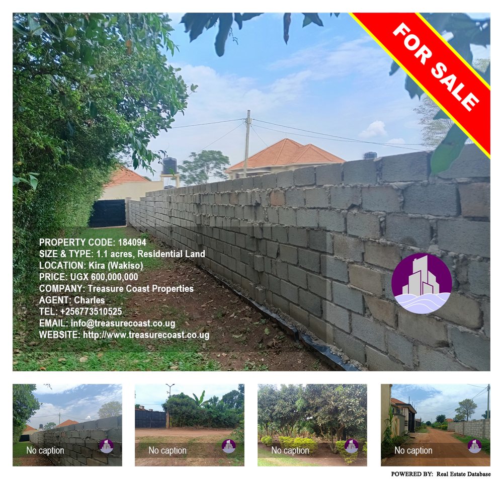 Residential Land  for sale in Kira Wakiso Uganda, code: 184094