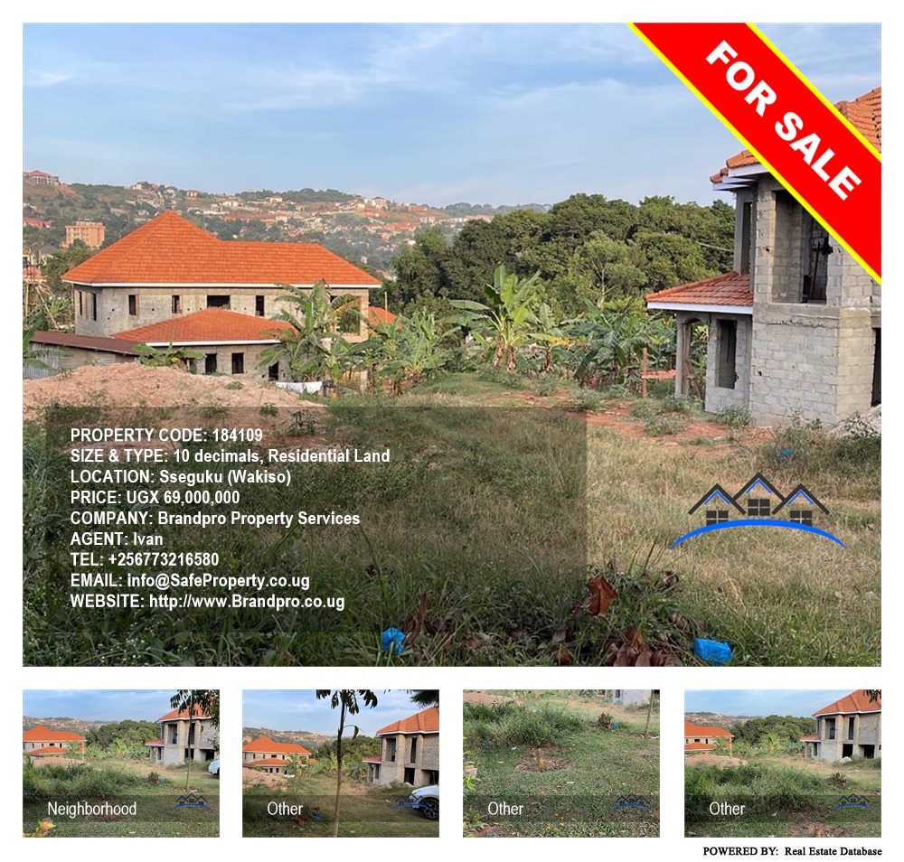 Residential Land  for sale in Seguku Wakiso Uganda, code: 184109