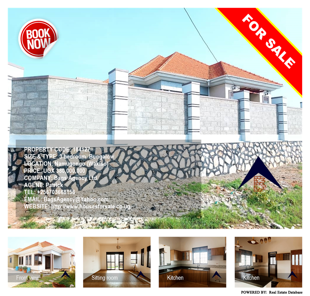 3 bedroom Bungalow  for sale in Namugongo Wakiso Uganda, code: 184127