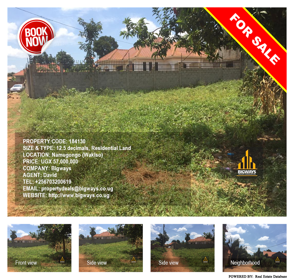 Residential Land  for sale in Namugongo Wakiso Uganda, code: 184130