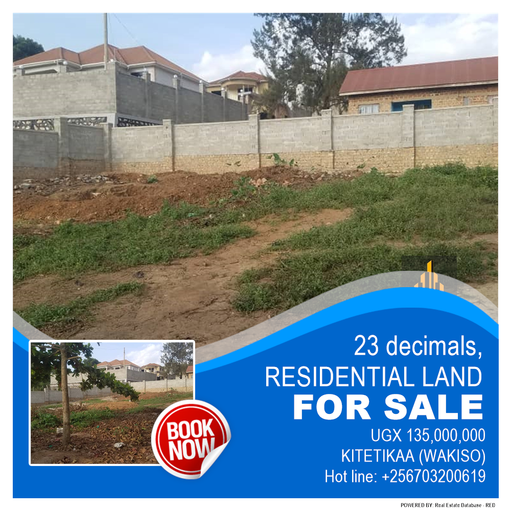 Residential Land  for sale in Kitetikaa Wakiso Uganda, code: 184167